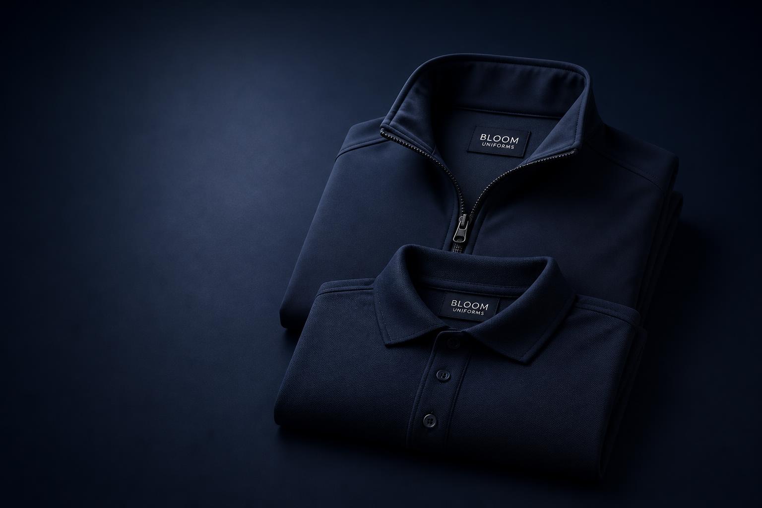 Premium navy softshell jacket